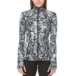 lululemon athletica Night Garden Ice Gray Black Luxtreme Define Jacket Women's 4